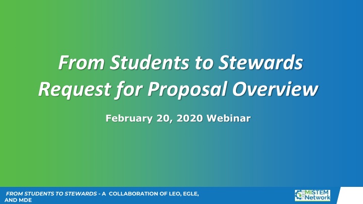 From Students to Stewards: Collaboration Overview and Timeline