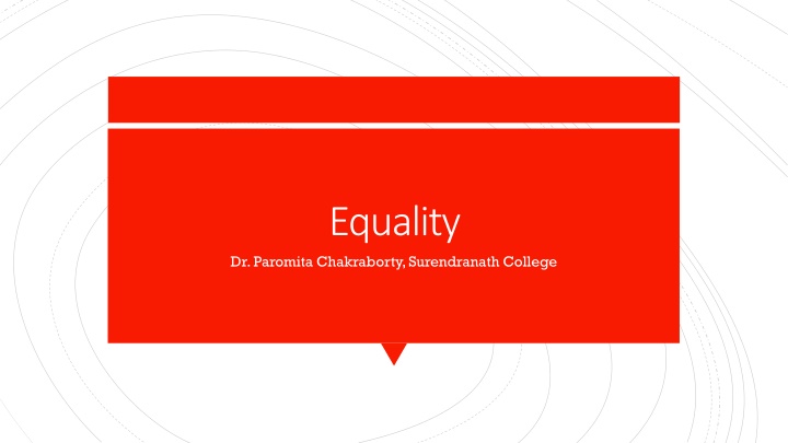 Equality in Politics and Society