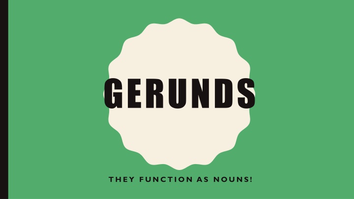 Nouns and Their Functions in Sentences