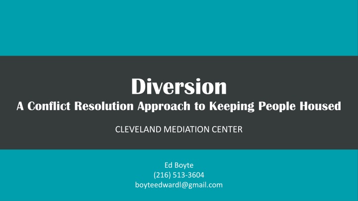 Innovative Approach to Conflict Resolution in Homelessness Crisis