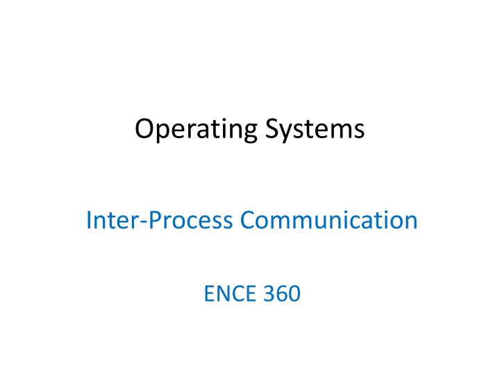 Inter-Process Communication in Operating Systems