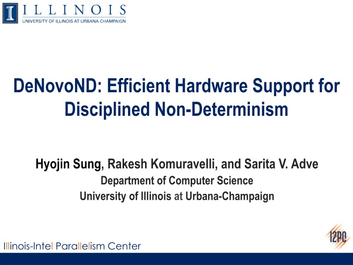 Efficient Hardware Support for Disciplined Non-Determinism in Shared Memory Systems
