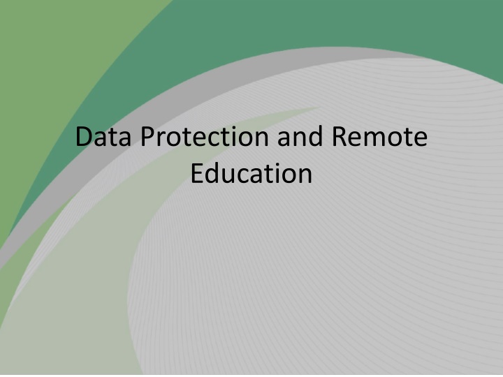 Ensuring Data Protection in Remote Education