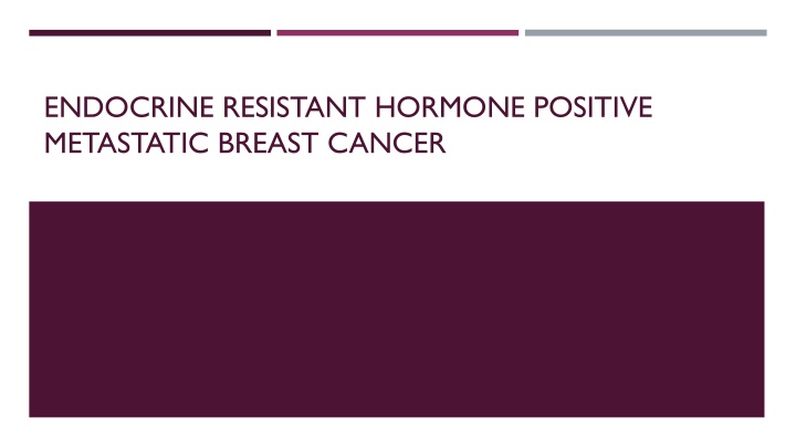 Metastatic Breast Cancer Treatment and Progression Overview