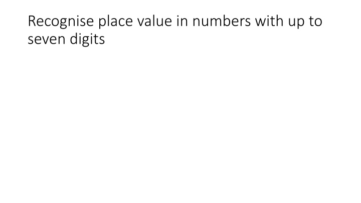 Place Value and Number Magnitudes