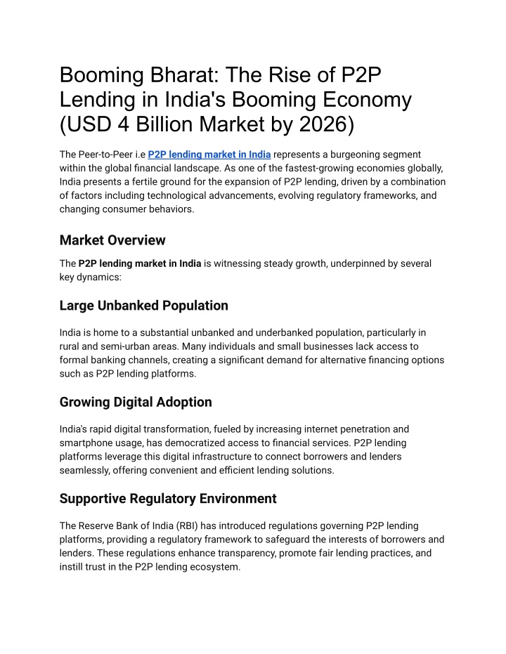 booming bharat the rise of p2p lending in india n.w