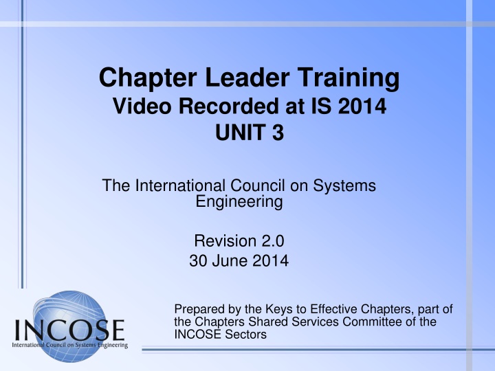The Role of INCOSE Chapters in Systems Engineering Development