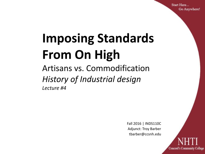 Evolution of Design Reform: Influence on British Arts and Industry