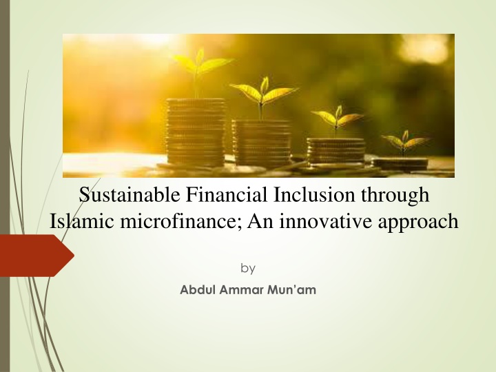 Sustainable Financial Inclusion through Islamic Microfinance