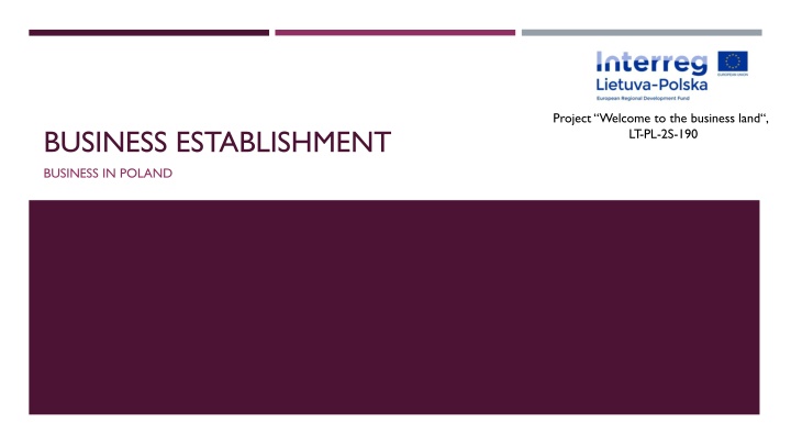 Establishing a Business Presence in Poland: Step-by-Step Overview