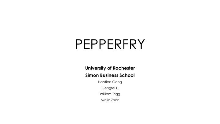 Strategic Analysis and Potential Solutions for Pepperfry