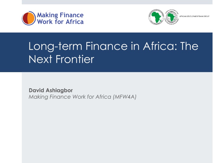 The Next Frontier: Long-Term Finance in Africa
