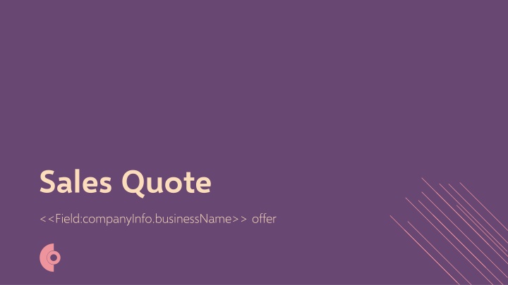 Customized Sales Quote and Order Overview