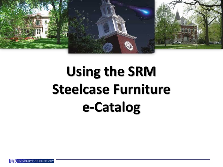 Utilizing the SRM Steelcase Furniture e-Catalog
