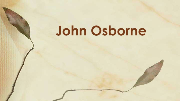 The Dramatic Life and Works of John Osborne: A Legacy in British Theatre