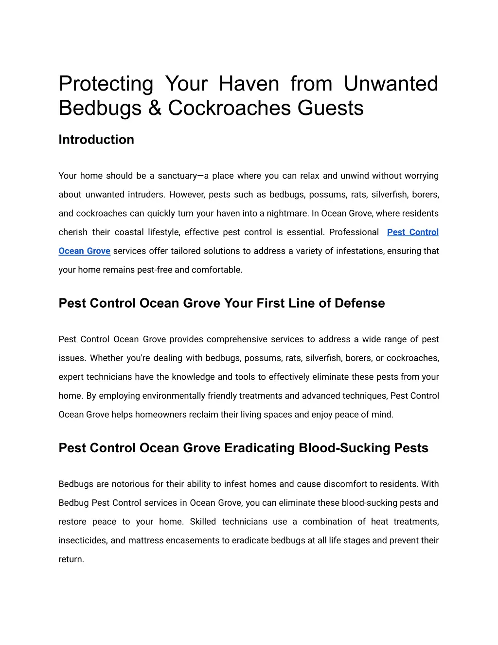 protecting your haven from unwanted bedbugs n.