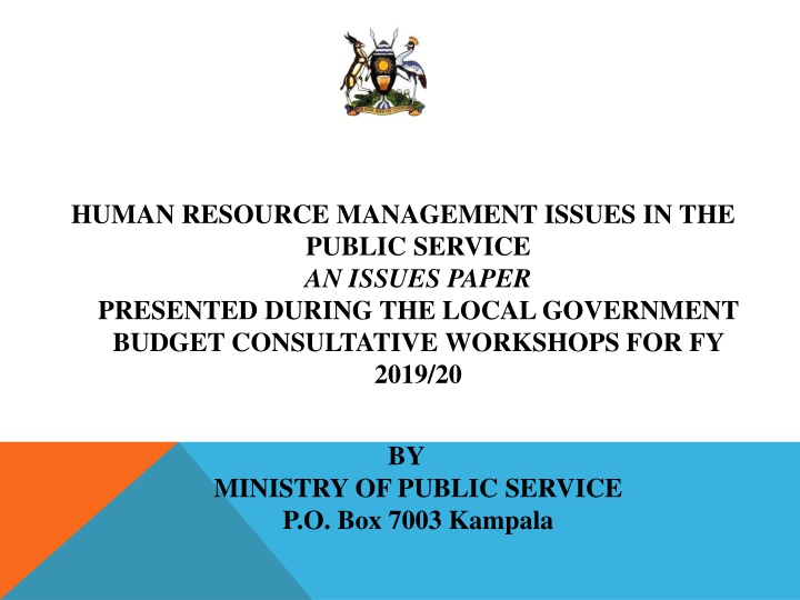 Human Resource Management Issues in the Public Service: An Analysis