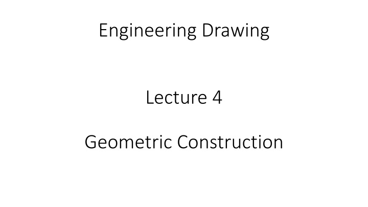 Geometric Construction and Geometrical Figures Lecture Images