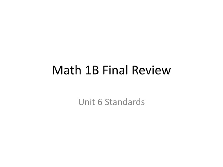 Math Review: Distance, Midpoint, Polygons, and Reasoning
