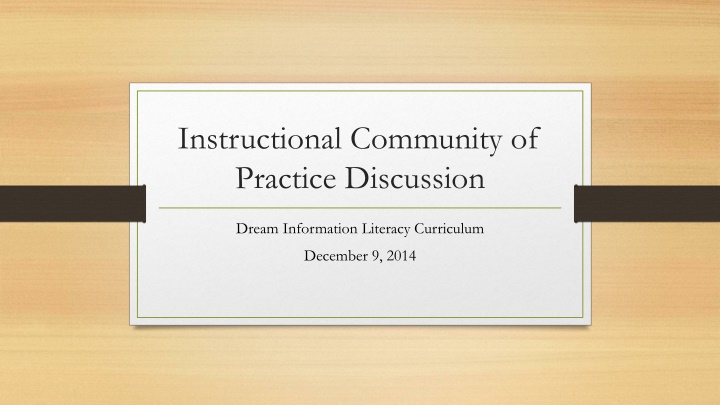 Enhancing Information Literacy Curriculum at PSU DuBois
