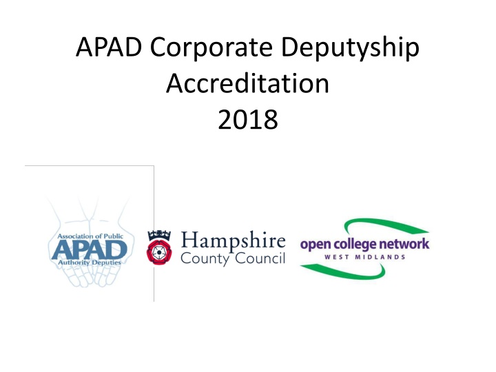 APAD Corporate Deputyship Accreditation Journey and Training Program Overview