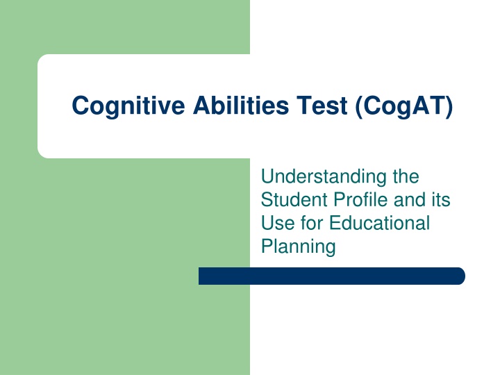 Understanding Cognitive Abilities Test (CogAT) for Educational Planning