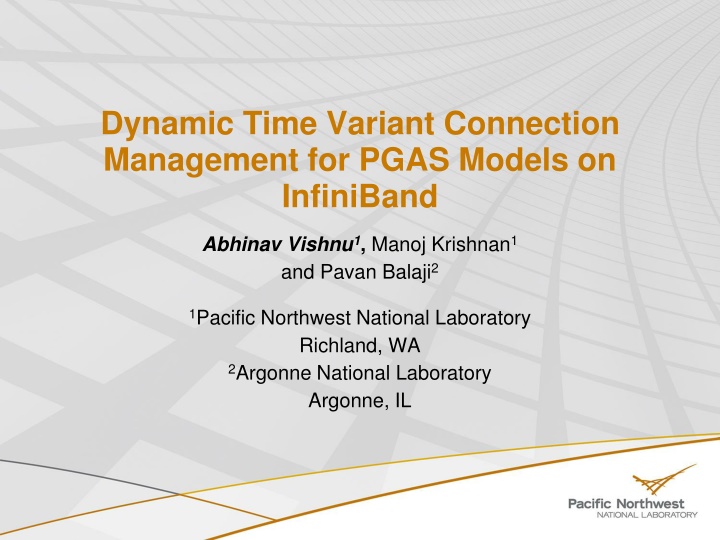 Dynamic Time-Variant Connection Management for PGAS Models on InfiniBand
