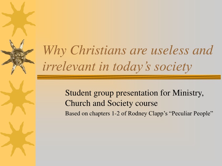 Reevaluating the Relevance of Christians in Today's Secular Society
