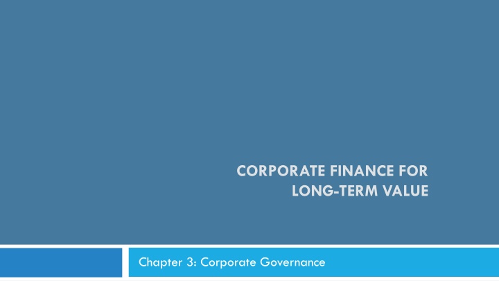 Corporate Governance: Key Concepts and Models