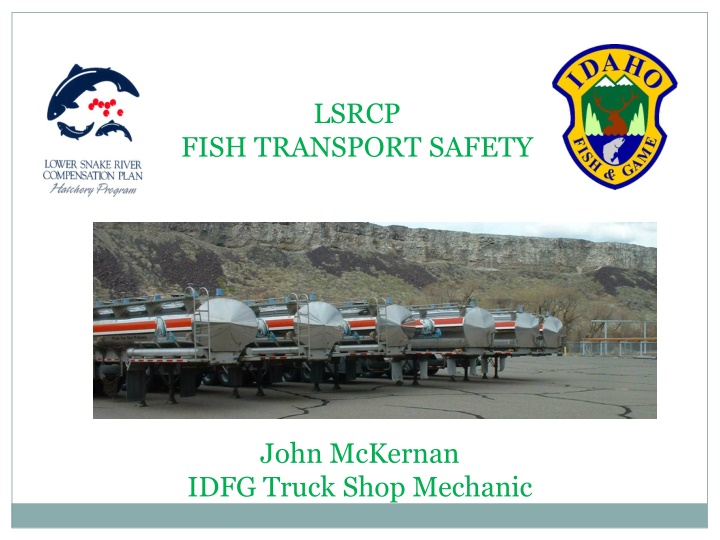 Fish Transport Safety Procedures for Truck Mechanics