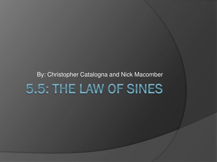 The Law of Sines in Trigonometry