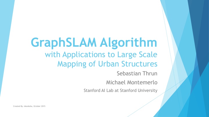GraphSLAM: Mapping Urban Structures with Soft Constraints