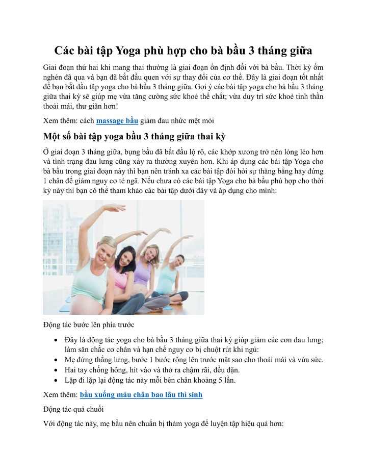 c c b i t p yoga ph h p cho b b u 3 th ng gi a n.w