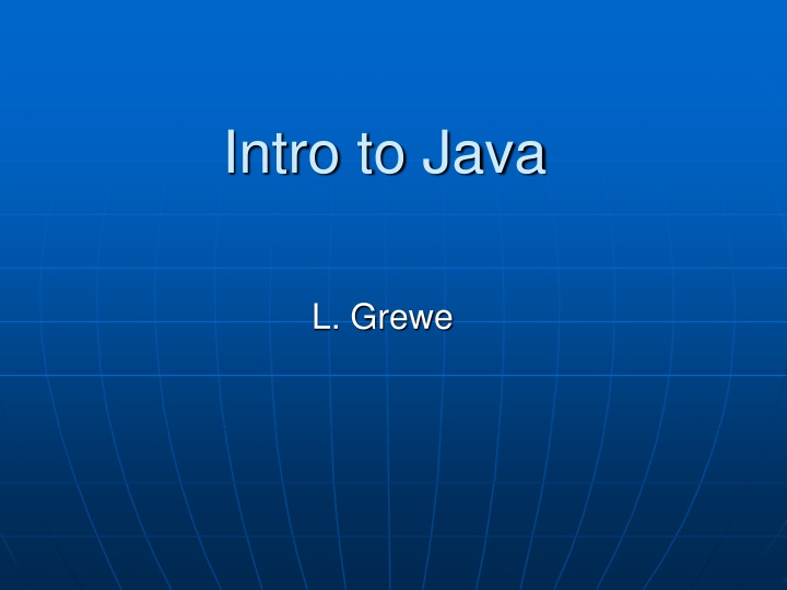 Overview of Java Programming Language