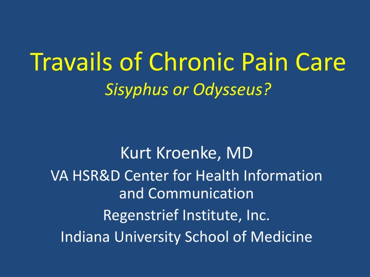 The Burden of Chronic Pain: A Critical Examination