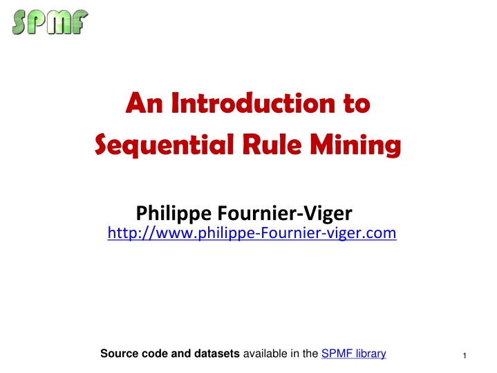 Sequential Rule Mining Concepts