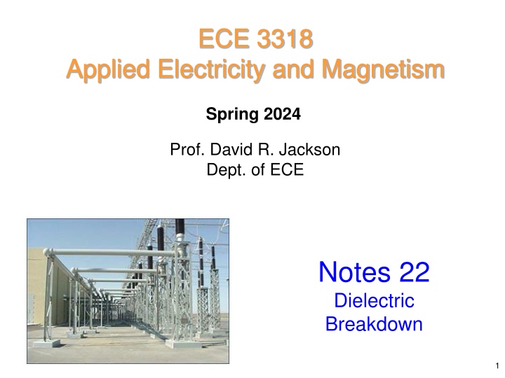 Dielectric Breakdown in Electrical Systems