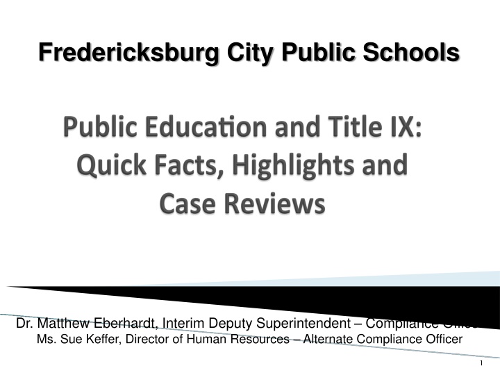 Title IX in Education: Compliance and Enforcement