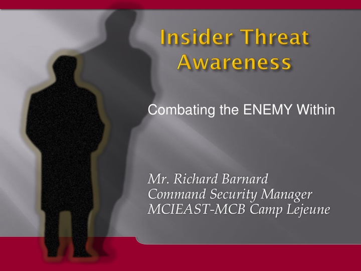 Recognizing and Preventing Insider Threats in National Security