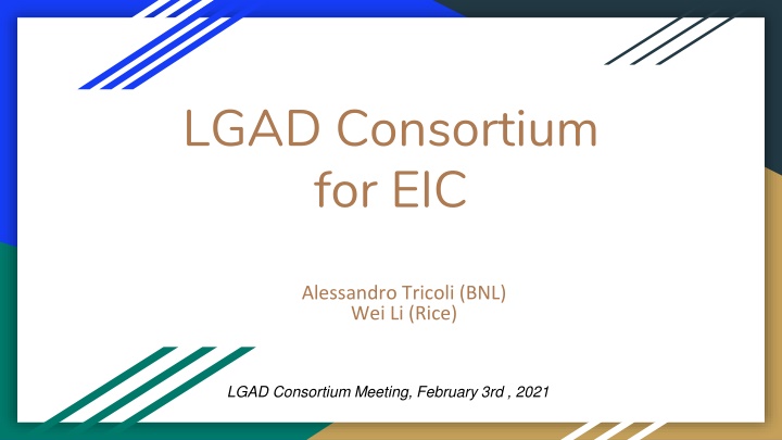 LGAD Consortium for EIC: Advancing Detector Technologies