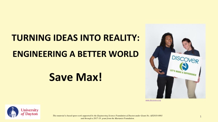 Engineering a Better World: Designing a Life Vest for Max