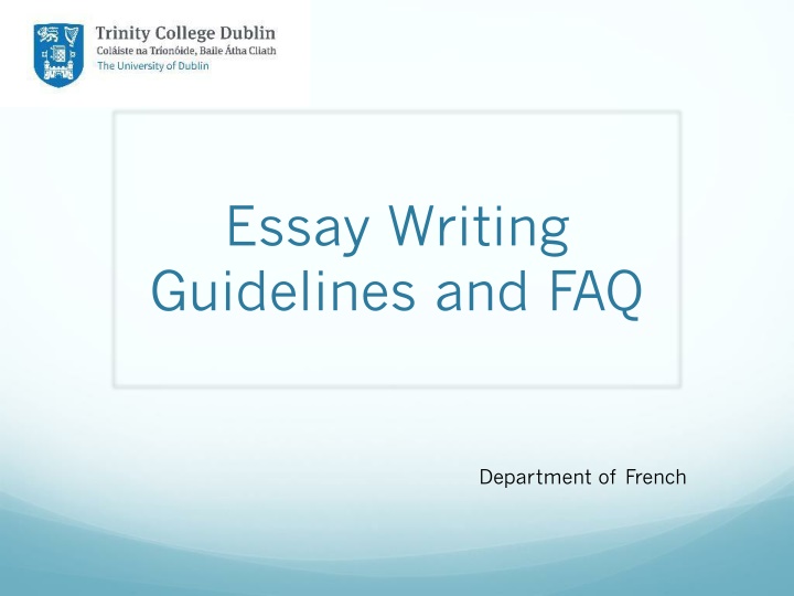 French Essay Writing Guidelines and FAQs