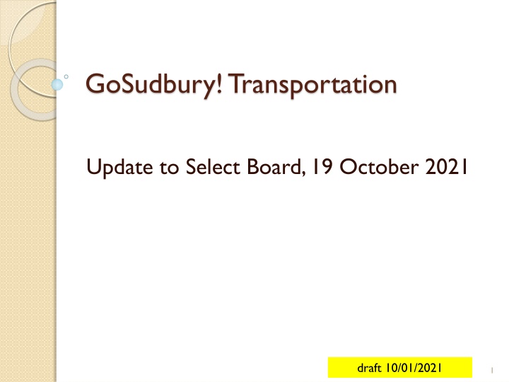 Enhancing Livability in Sudbury Through Transportation Initiatives