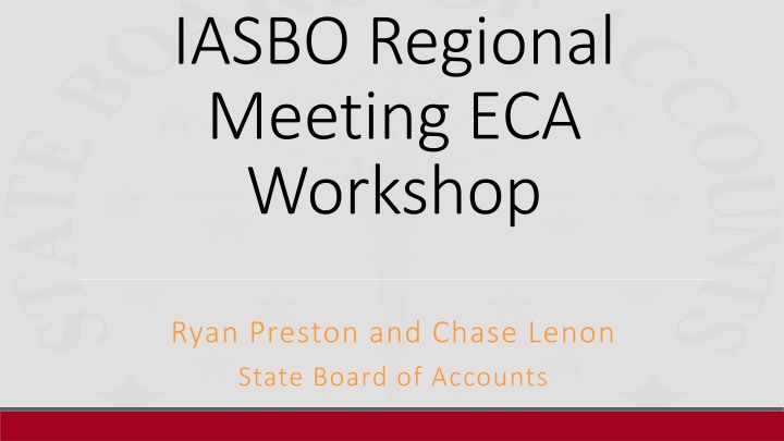 State Board of Accounts - Financial Integrity and Accountability