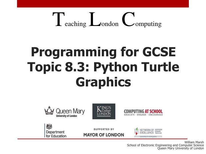 Introduction to Python Turtle Graphics for GCSE Students