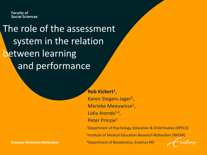 The Role of Assessment Systems in Learning and Performance