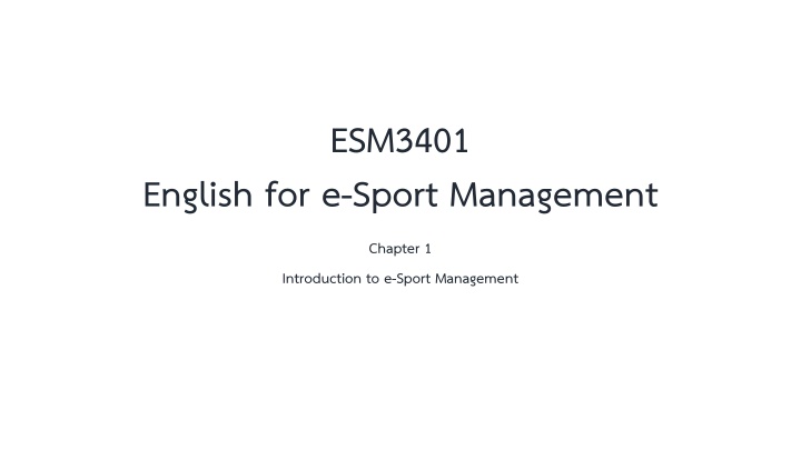 Mastering the Art of Communication in e-Sport Management