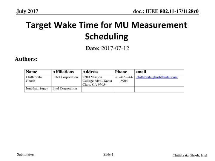Power-Efficient Scheduling for MU Measurement in IEEE 802.11-17