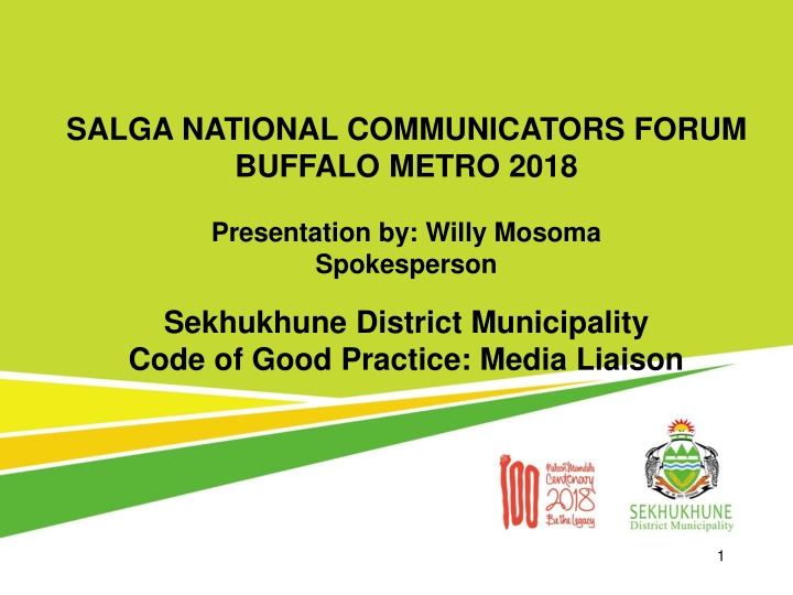 Media Liaison Strategies in Sekhukhune District Municipality