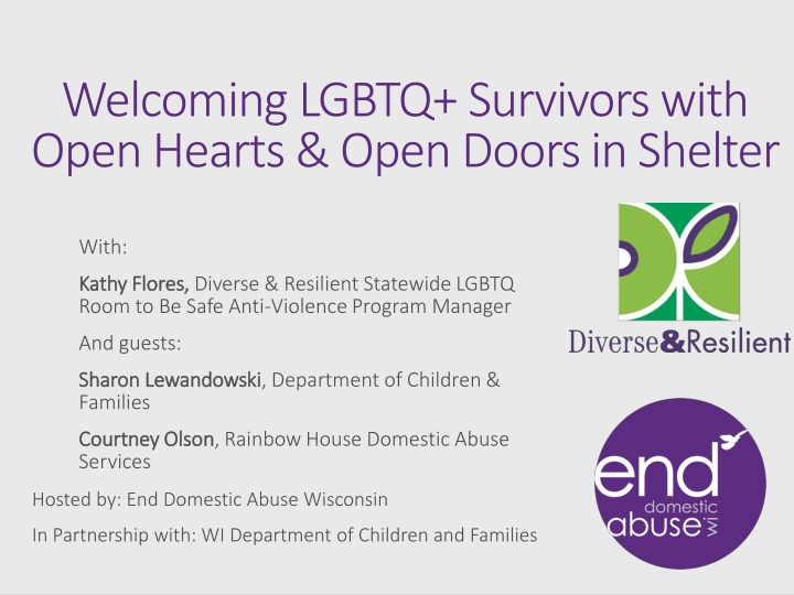 Supporting LGBTQ+ Survivors with Open Hearts and Open Doors